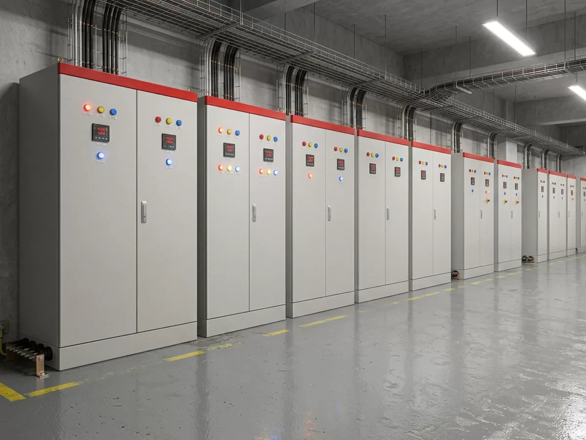 caja de distribución eléctrica de 3 fases